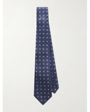 ZEGNA 8Cm Paisley Silk-Jacquard Tie - Blue