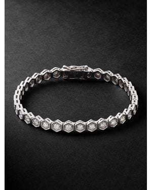 KOLOURS JEWELRY Hexagon Xxlarge-Karat Diamond Bracelet - Black