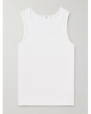 MR P. Ribbed Stretch-Cotton Jersey Tank Top - White