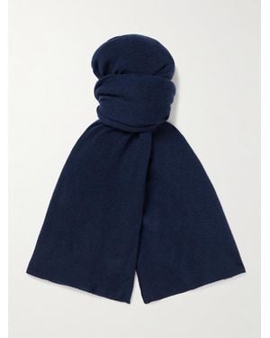 Hartford Wool And Cashmere-Blend Scarf - Blue