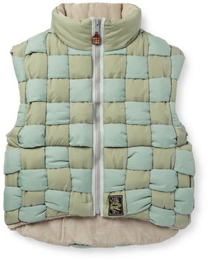 Kapital Reversible Quilted Padded Shell Gilet - Green