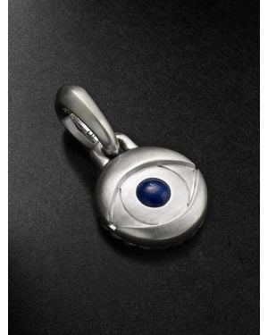 David Yurman Evil Eye Sterling Silver Lapis Lazuli Pendant - Black