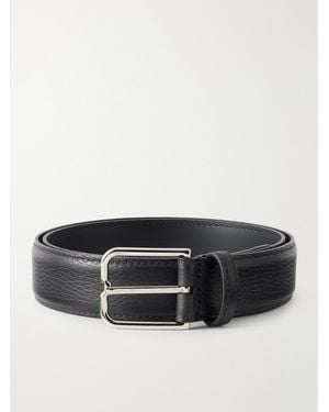 Berluti 3.5 Cm Full-Grain Leather Belt - Black