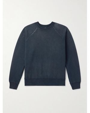 A.PRESSE Vintage Sweatshirt aus Baumwoll-Jersey - Blau