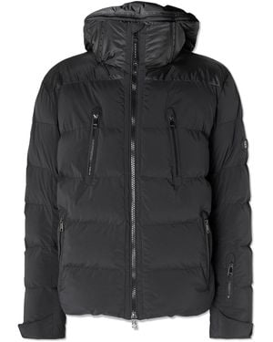 Bogner Blaine Paneled Quilted Shell Hooded Jacket - Black