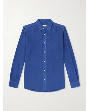 Boglioli Linen Shirt - Blue