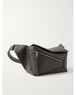 Loewe Puzzle Edge Small Leather Belt Bag - Black