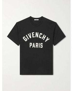 Givenchy Logo-Appliquéd Cotton-Jersey T-Shirt - Black