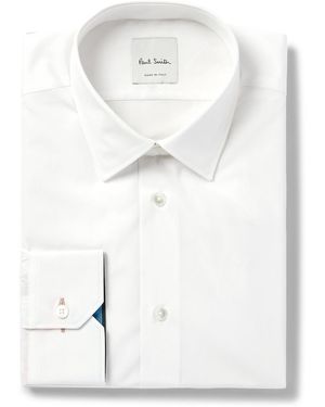 Paul Smith Cotton-Poplin Shirt - White