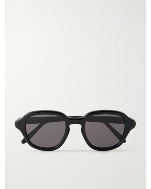 Loewe Slim Havana Round-Frame Acetate Sunglasses - Nero