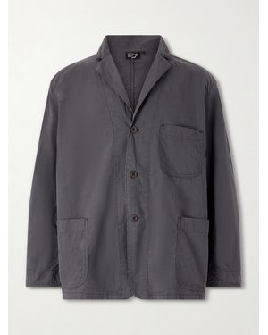 Orslow Cotton And Linen-blend Shell Jacket - Grey
