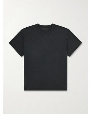 Les Tien Inside Out Heavyweight Cotton-Jersey T-Shirt - Black