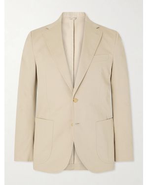 De Petrillo Cotton Suit Jacket - Natural