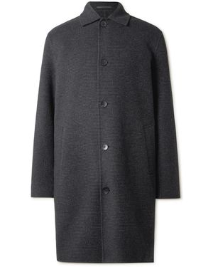 MR P. Checked Double-Faced Wool And Cashmere-Blend Coat - Gray