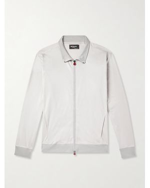 Kiton Cotton-jersey Track Jacket - White