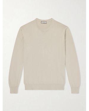 Canali Cotton Jumper - White