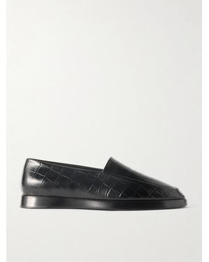 Fear Of God Loafers aus Leder mit Krokodileffekt - Schwarz