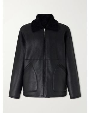 AURALEE Reversible Shearling Jacket - Black