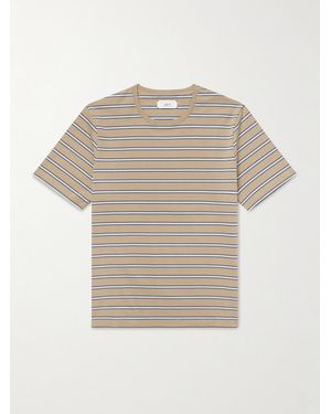 MR P. Striped Recycled And Organic Cotton-jersey T-shirt - Natural