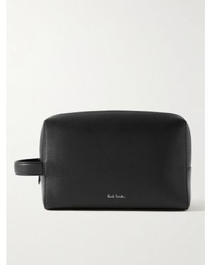 Paul Smith Textured-Leather Wash Bag - Black