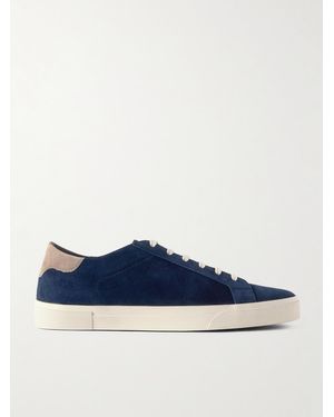 Brunello Cucinelli Vulky Suede Trainers - Blue