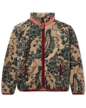 Kapital Damask Printed Fleece Jacket - Natural