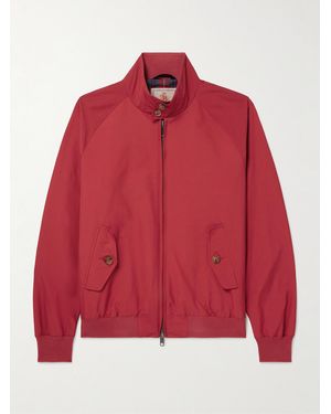 Baracuta G9 Cotton-Blend Harrington Jacket - Red