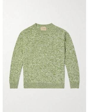 Federico Curradi Linen and Cotton-Blend Sweater - Grün