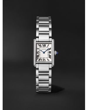Cartier Tank Must De Small Solarbeat Stainless Steel Watch, Ref. Wsta0121 - Black