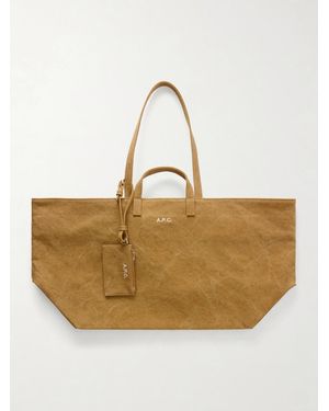 A.P.C. Le Drummer Denim Tote Bag - Natural