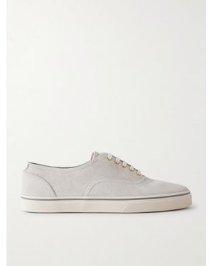 Brunello Cucinelli Suede Sneakers - White