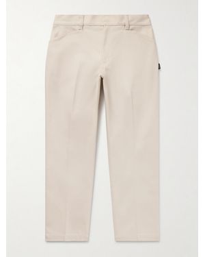 Neighborhood Wp Straight-Leg Cropped Twill Trousers - Natural