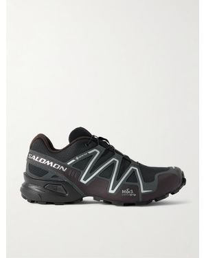 Salomon Speedcross 3 Rubber-trimmed Mesh Trainers - Black