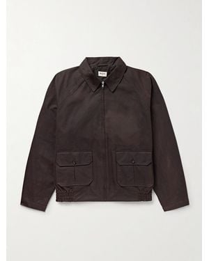 Bode Coach Waxed-cotton Blouson Jacket - Black