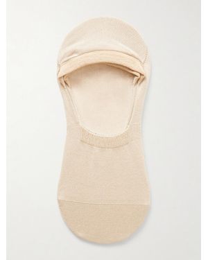 MR P. Three-Pack Invisible Socks - Natural