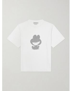 Remi Relief Frog Printed Cotton-Jersey T-Shirt - White