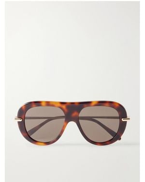 Loewe Slim Aviator-Style Acetate Sunglasses - Multicolor