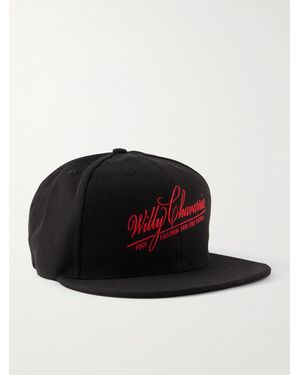 Willy Chavarria Fine Fashion Baseballkappe aus Twill mit Logostickerei - Schwarz