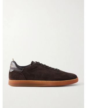 Officine Creative Ginnasio 003 Suede Trainers - Brown