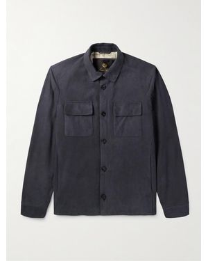 Loro Piana Suede Overshirt - Blue