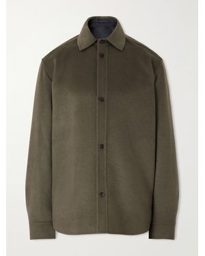 MR P. Wool And Cashmere-Blend Overshirt - Green
