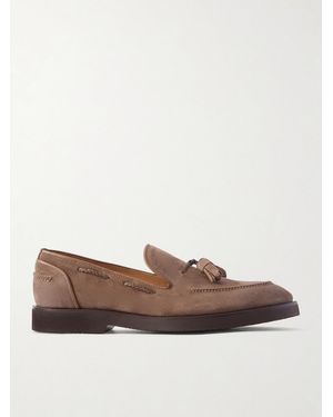 MR P. Tasselled Suede Loafers - Brown