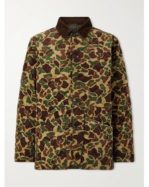 Polo Ralph Lauren Logo-embroidered Quilted Cotton-corduroy Jacket - Green