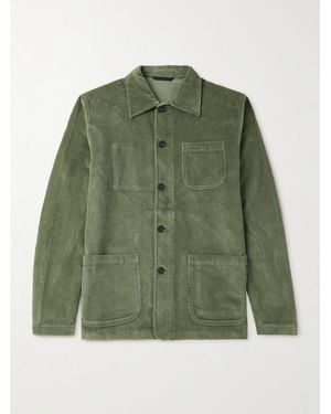 Sid Mashburn Cotton-corduroy Overshirt - Green