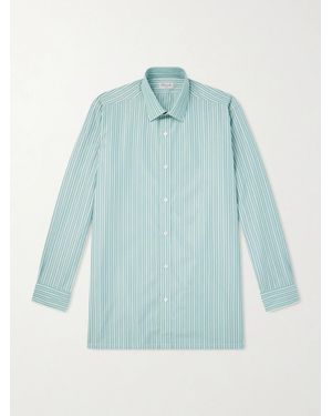 Charvet Striped Cotton-Poplin Shirt - Blue
