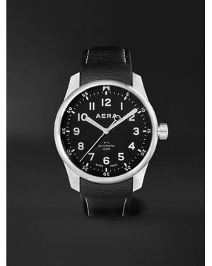 Aera P-1 Pilot Automatic Stainless Steel Watch - Black