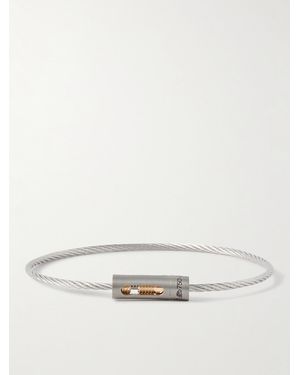 Le Gramme 5G Brushed Recycled Sterling, Titanium And 18-Karat Bracelet - Natural