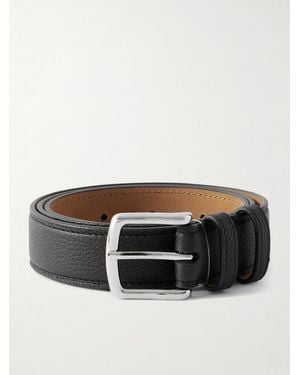 George Cleverley 3Cm Full-Grain Leather Belt - Black