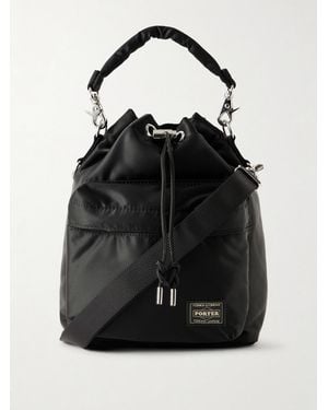 Porter-Yoshida and Co Balloon Nylon-Twill Messenger Bag - Black
