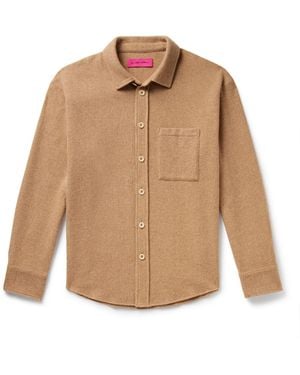 The Elder Statesman Cashmere Overshirt - Natural